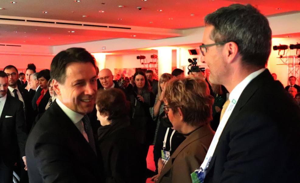 Arno Kompatscher (rechts) mit Ministerpräsident Giuseppe Conte