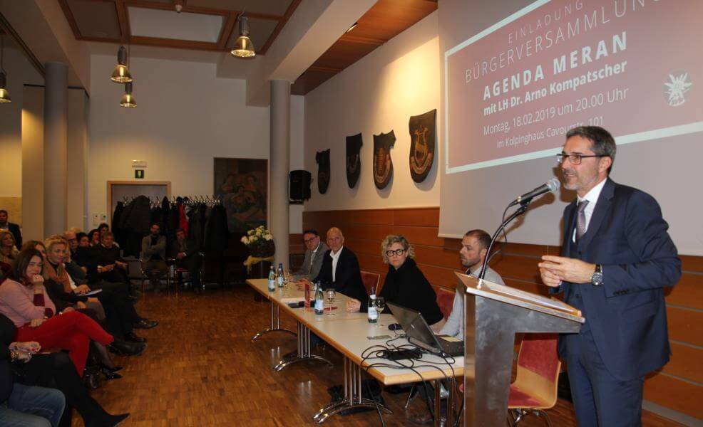 LH Kompatscher über Stand der Dinge bei mehreren Großprojekten in Meran