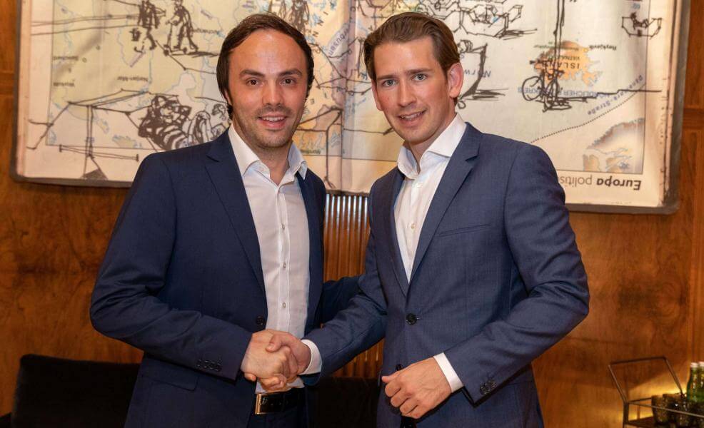 Archivbild: Philipp Achammer (links) mit Sebastian Kurz
