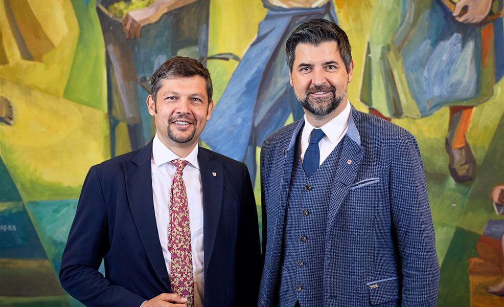 Mobilitätslandesrat Daniel Alfreider und L.-Abg. Helmut Renzler