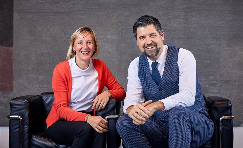 SVP-Landtagsabgeordnete Magdalena Amhof und Helmut Tauber