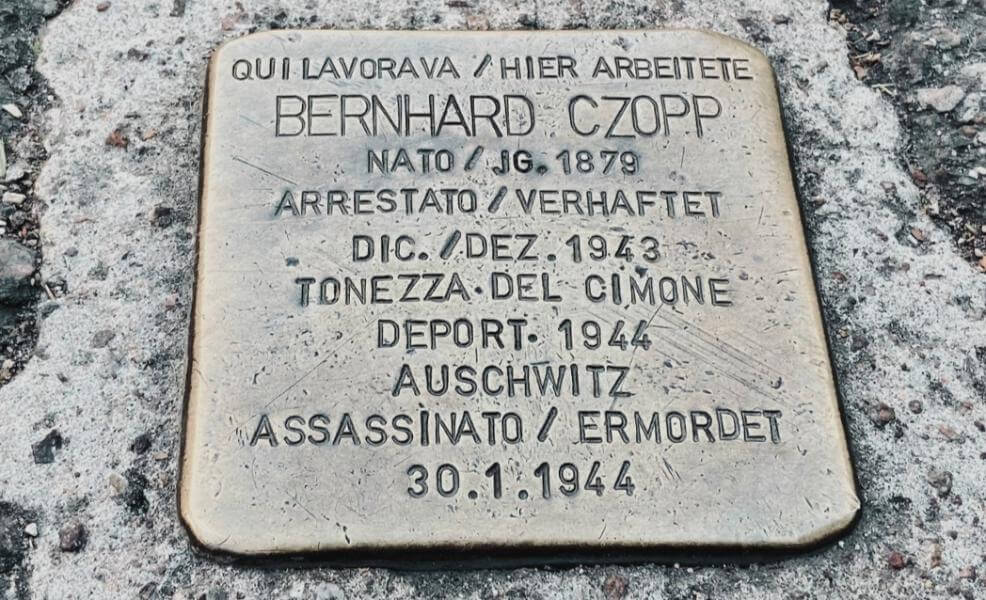 Stolperstein in Bozen