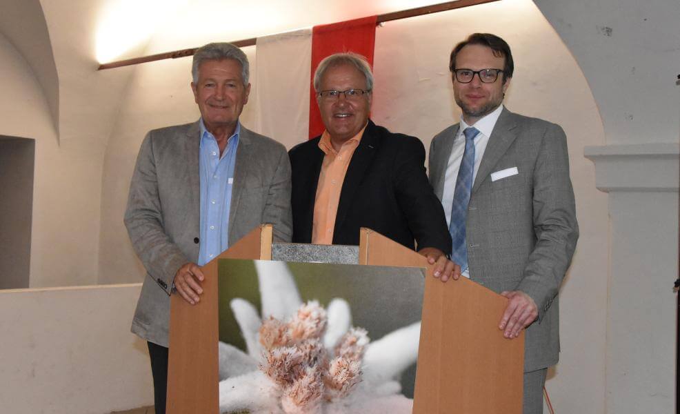 Von links: Oswald Schiefer, Hermann Gahr und Christoph Perathoner