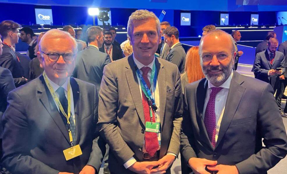 Hans-Gert Pöttering, Herbert Dorfmann und Manfred Weber