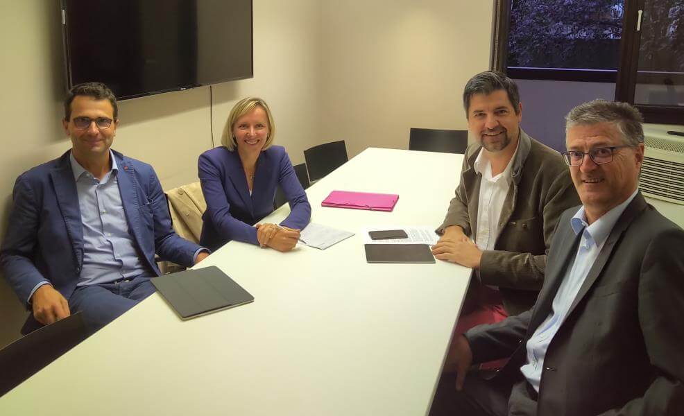 v.l.n.r. Hartmann Reichhalter, Magdalena Amhof, Helmut Tauber, Richard Amort