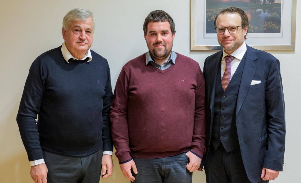 Landesrat a.D. Florian Mussner, Ortsobmann Alex Perathoner , Bezirksobmann Christoph Perathoner