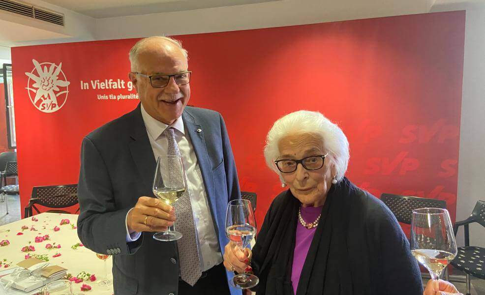 Otto von Dellemann mit Martha Ebner
