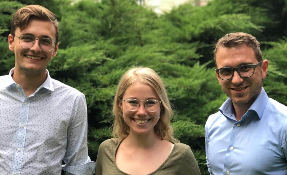 Von links: Alex Fischer, Jasmin Ladurner und Stefan Premstaller