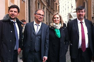 Von links: Alfreider, Schullian, Gebhard und Plangger.
