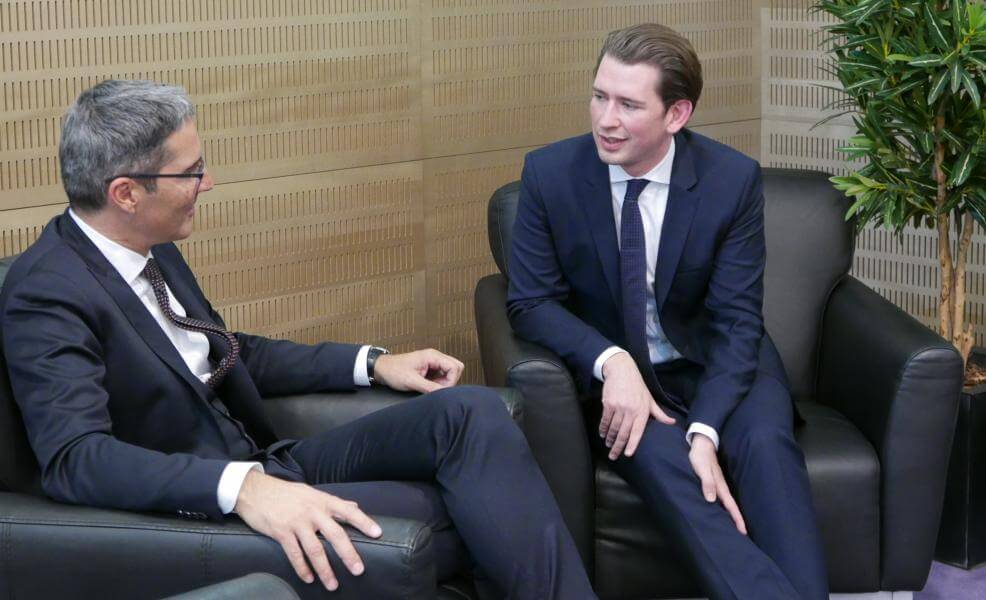 Arno Kompatscher (links) und Sebastian Kurz