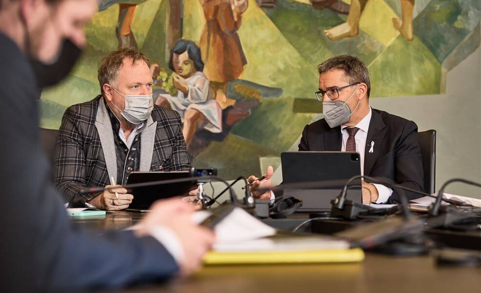 L.-Abg. Gert Lanz und LH Arno Kompatscher