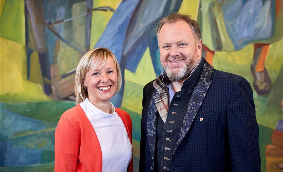 L.-Abg. Magdalena Amhof und Gert Lanz