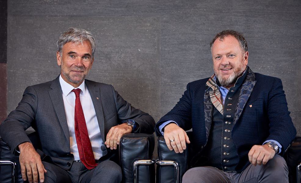 Landesrat Arnold Schuler und SVP-Fraktionsvorsitzender Gert Lanz