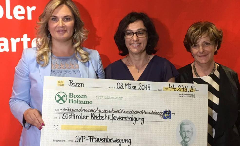 Von links: Renate Gebhard, Petra Obexer und Ida Schacher Baur