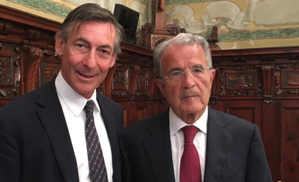 Thomas Widmann (links) und Romano Prodi