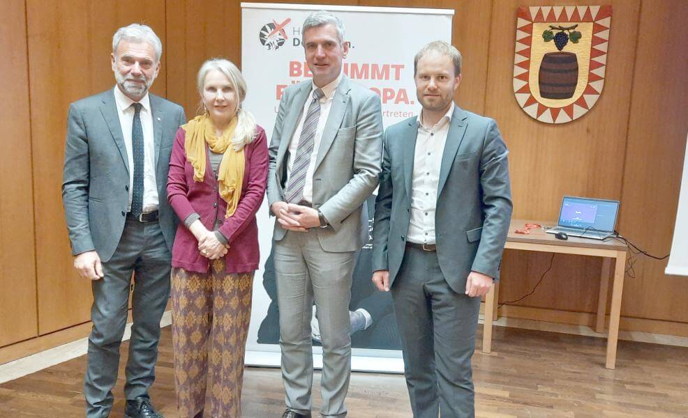 Arnold Schuler, Julia Unterberger, Herbert Dorfmann und Hannes Gamper