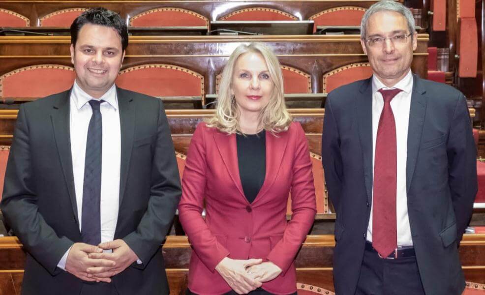 Von links: Meinhard Durnwalder, Julia Unterberger und Dieter Steger