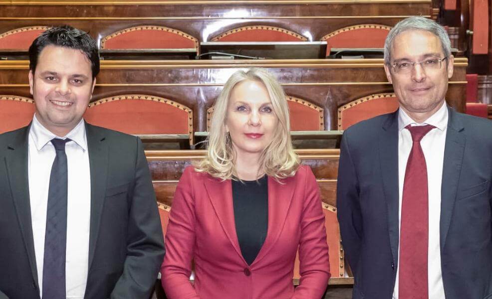 Von links: Meinhard Durnwalder, Julia Unterberger und Dieter Steger