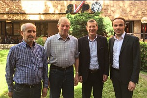 Von links: Helmuth Renzler, Viktor Peintner, Josef Tschöll und Philipp Achammer