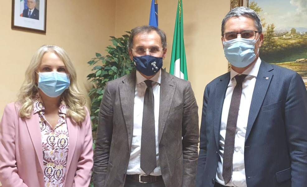 Von links: Julia Unterberger, Francesco Boccia, Arno Kompatscher