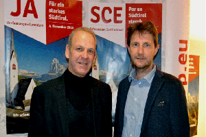 Bezirksobmann Karl Zeller und Partei-Bezirksobmann-Stv. Zeno Christanell